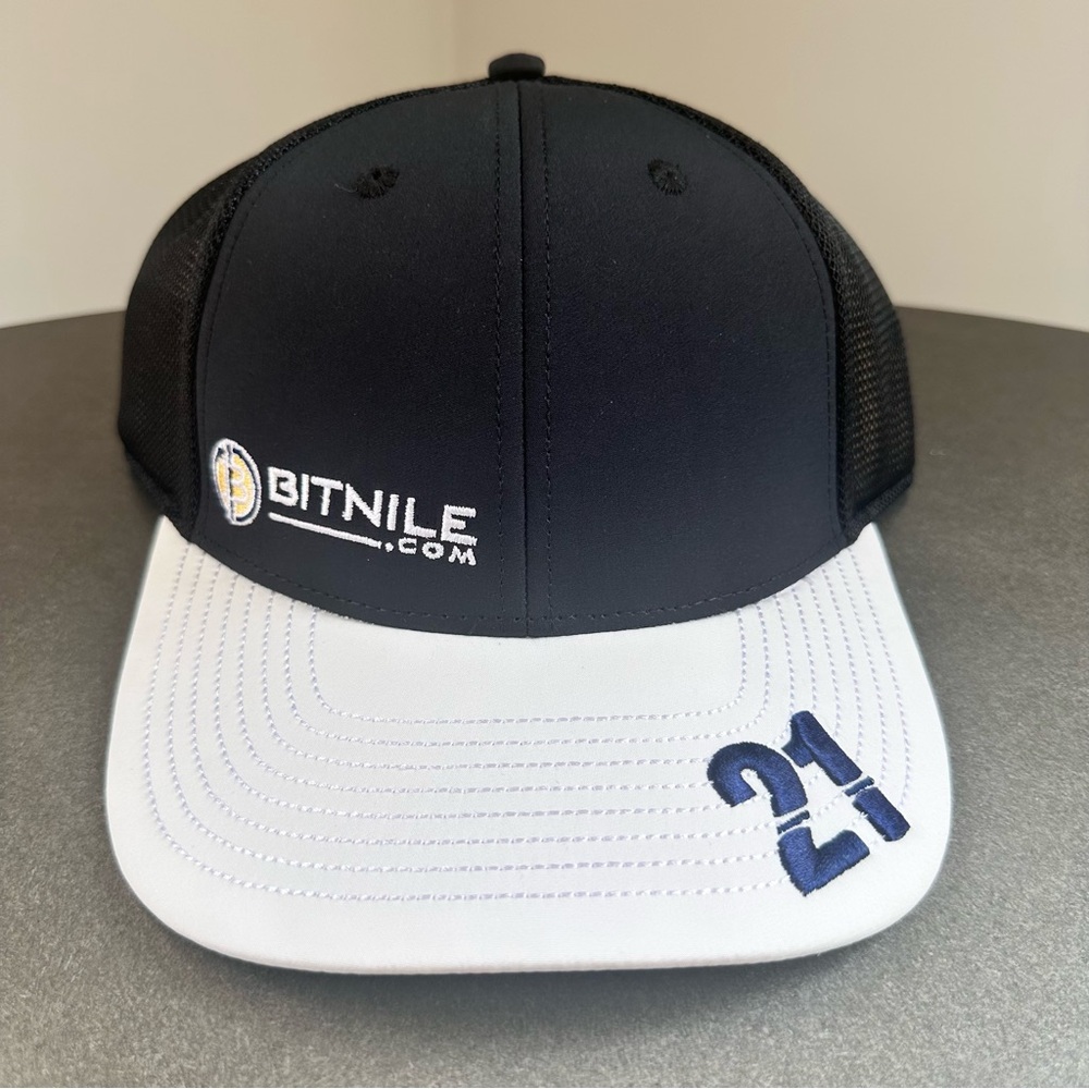 Indy Car Indy Bitnile 21 Ed Carpenter SnapBack Cap Hat Black White NWT